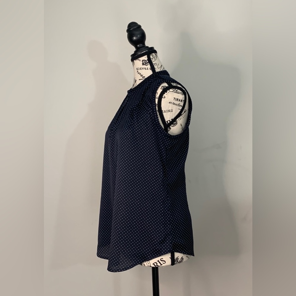 Ann Taylor Dark Blue Sleeveless Size: S - Picture 5 of 11